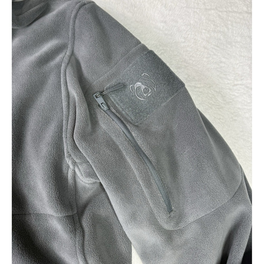 BAERskin Tactical Hoodie 4.0 Fleece Jacket Size Medium Full Zip Gray 10 Pockets - Picture 2 of 13